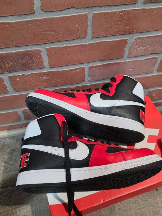 NIKE TERMINATOR HIGH Shoes Size 11 Men\'s Red Black White WORN 2 times! main image 6